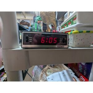 Vintage Retro Spartus Digital Alarm Clock Model 1121 Comet III WORKS